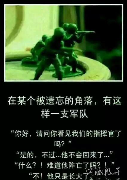 属于我的士兵！