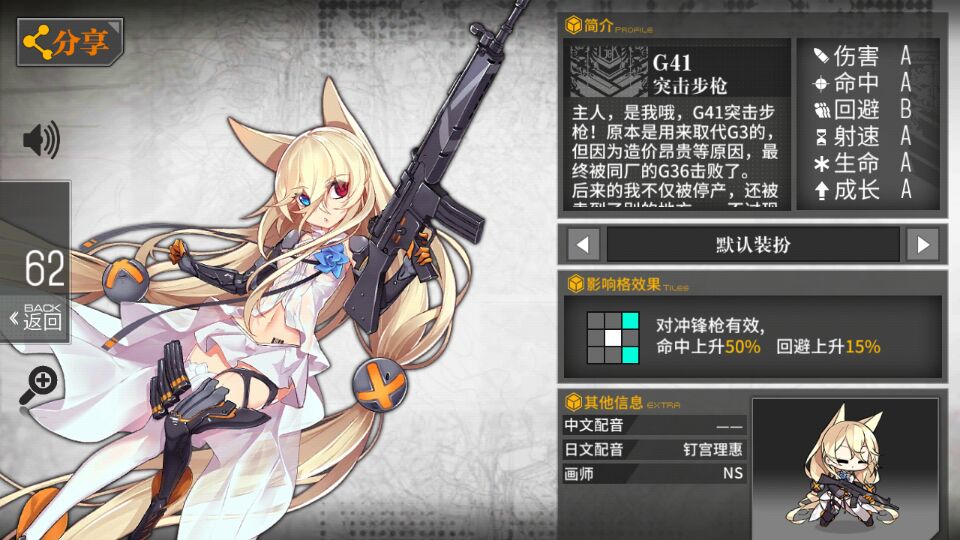 和谐版G41立绘属性