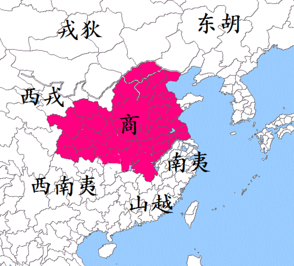 商朝地图