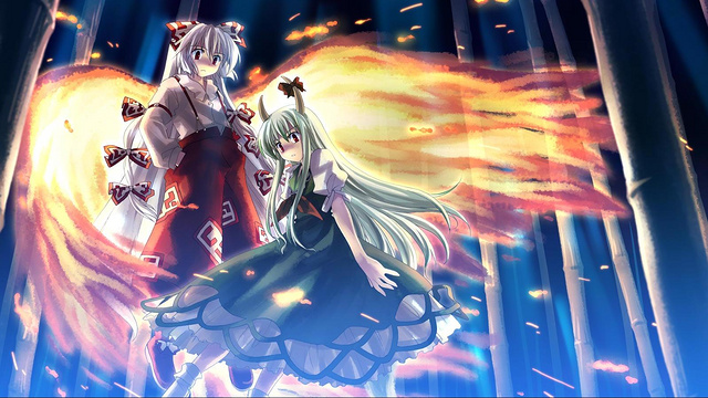 藤原妹红加慧音