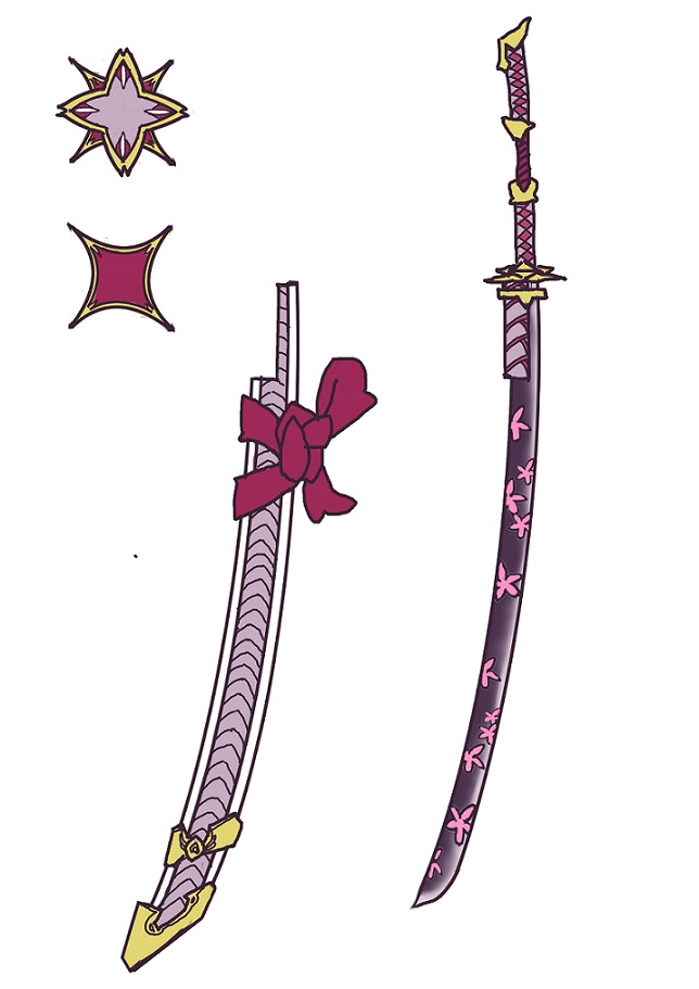 名字被涂掉了很多的刀