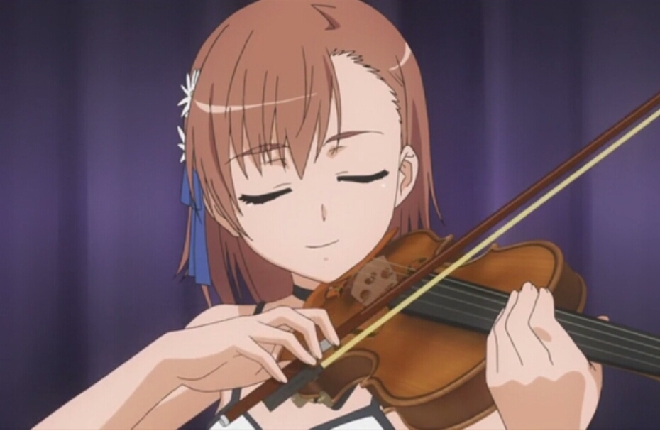 拉小提琴……