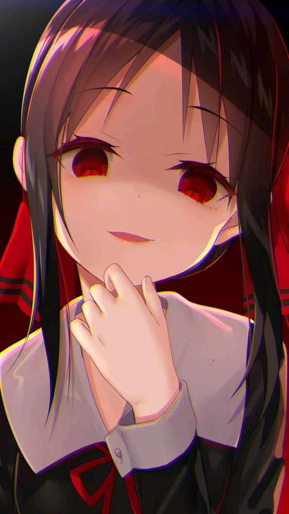 辉夜大小姐浑身黑气