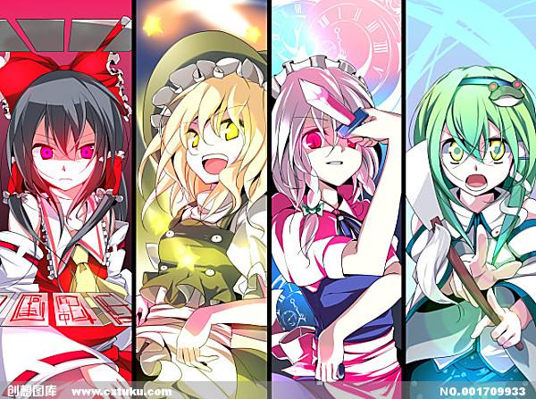 自机们（只有四个的）