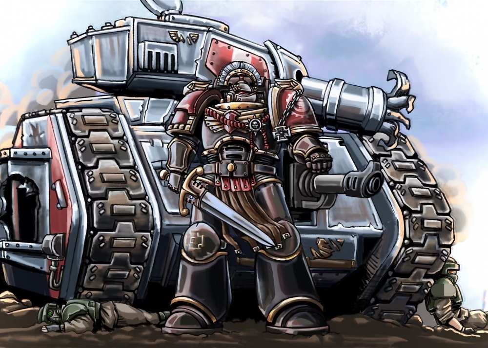 幽荡血鳍军士在战场上