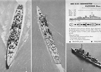 弗莱彻级驱逐舰技术图