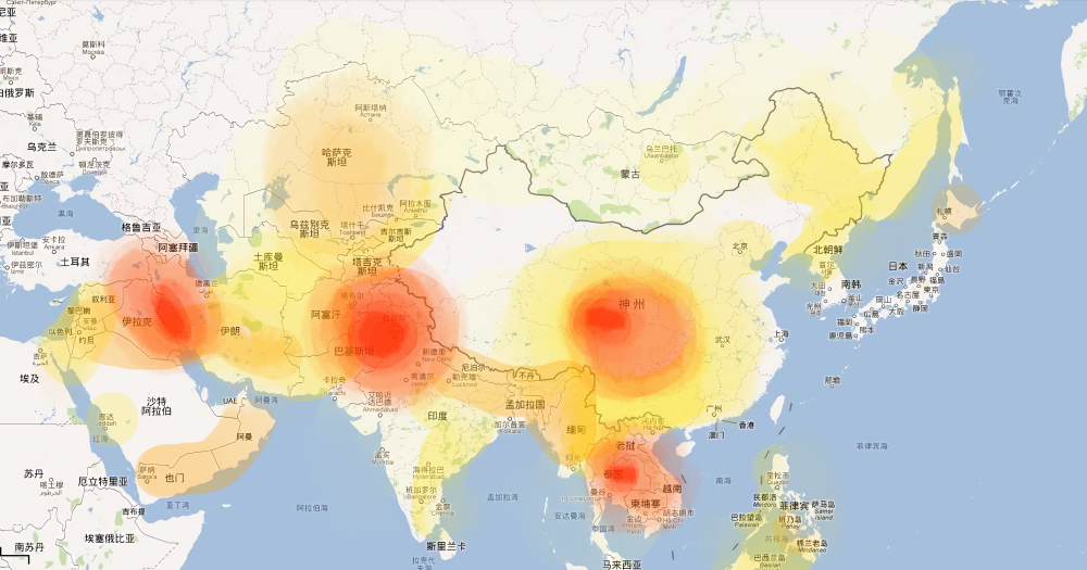 崩坏狂潮亚洲地图