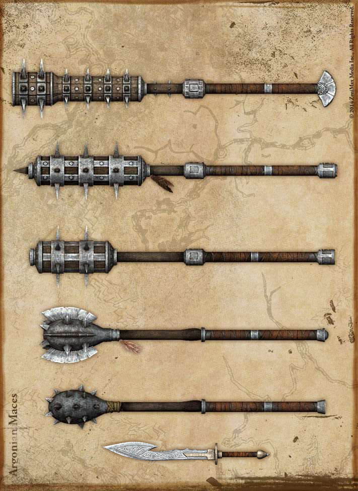 亚龙人战锤、剑