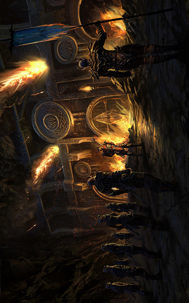 龙火大教堂正门围攻