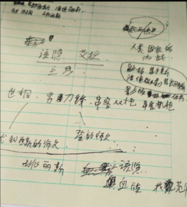 我的原稿和主线