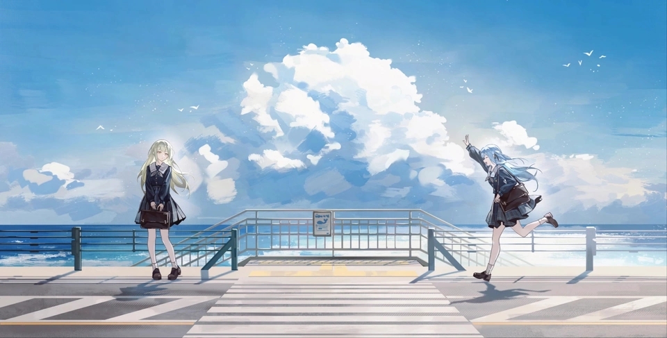 晴空下与你相遇