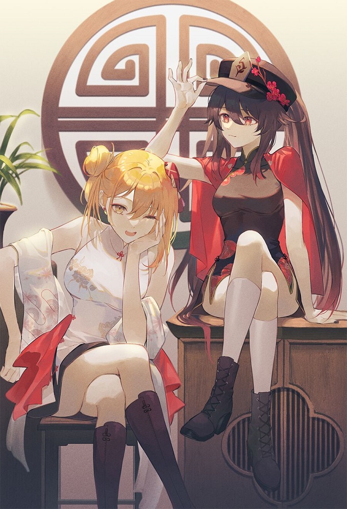 胡桃老婆宵宫老婆保佑