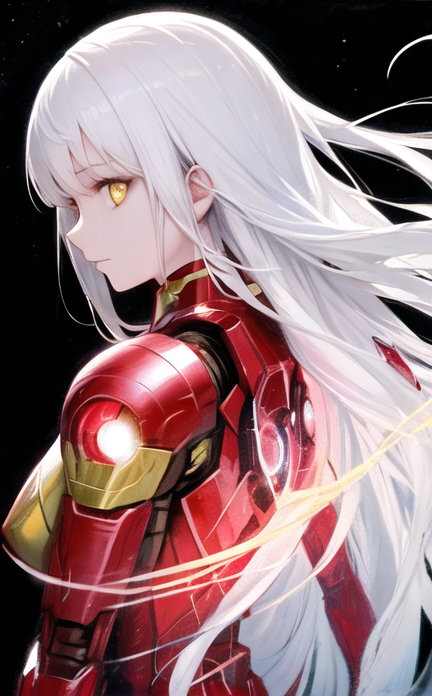 史莱姆装甲-白发侧颜