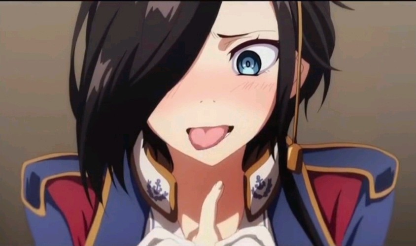 这样一副表情...