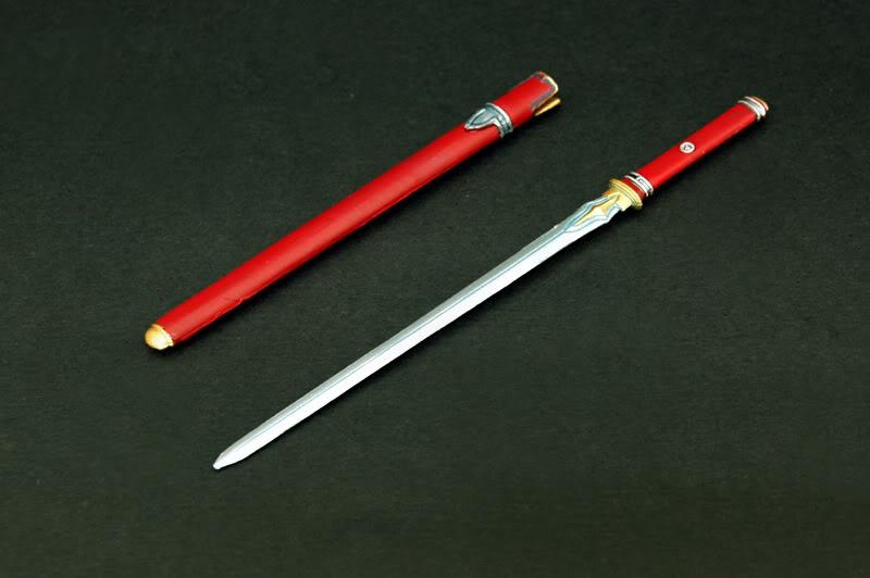 红柄红鞘剑