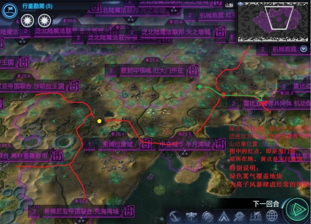 印玛古王墓军团进攻线