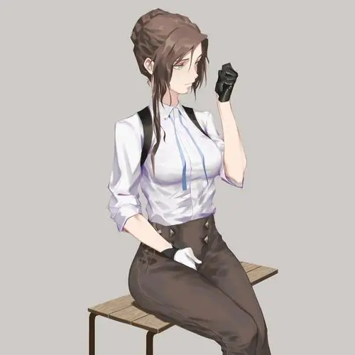 接替的亚麻色少女