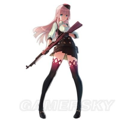 粉发少女