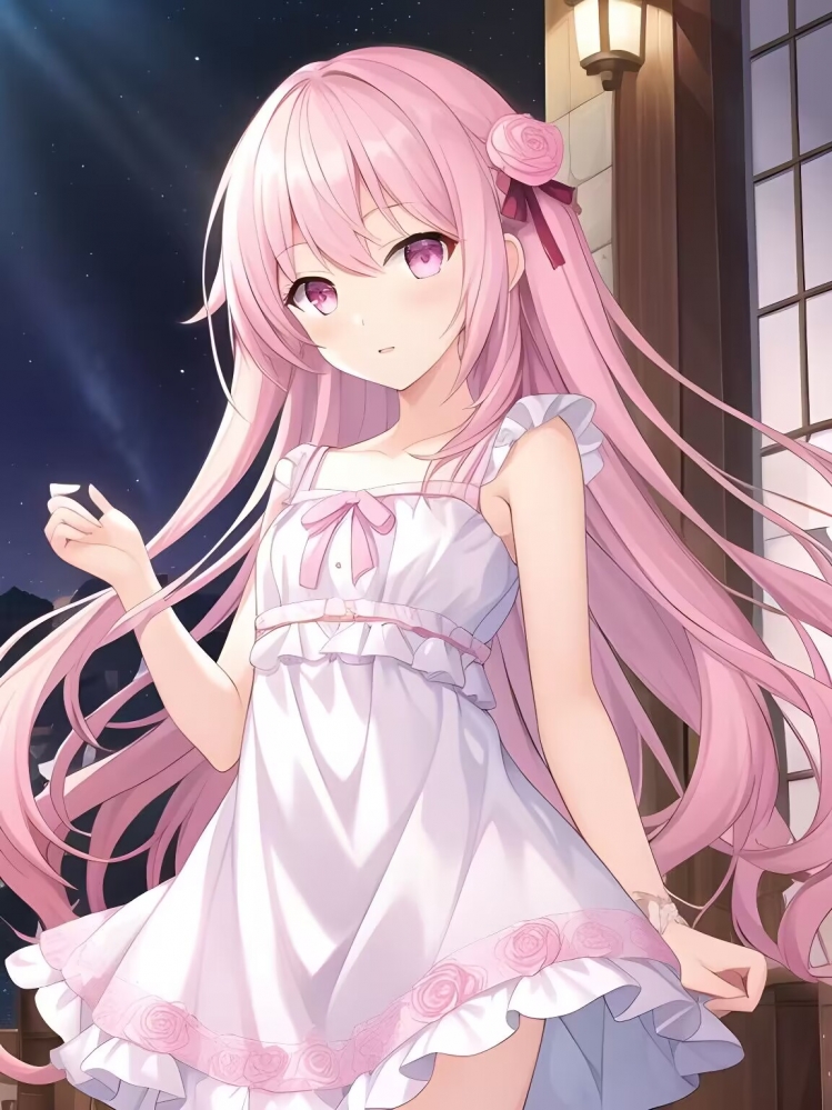 夜樱花火