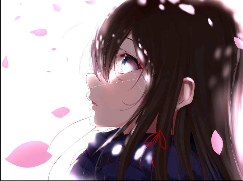 雪乃认可的眼神