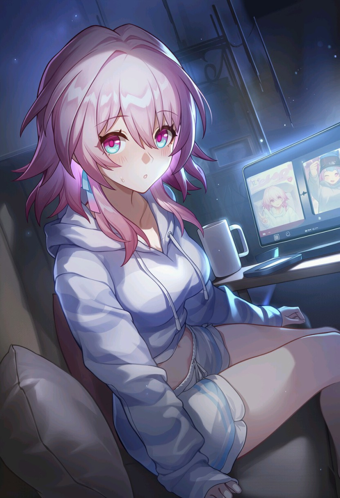 小三月可爱捏，想超