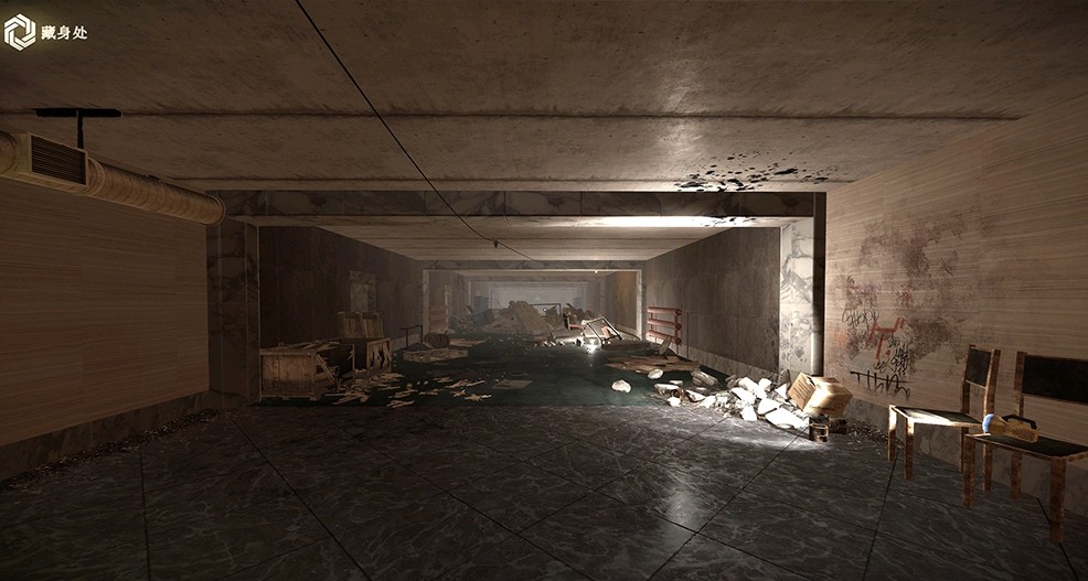 没有被清理的射击场