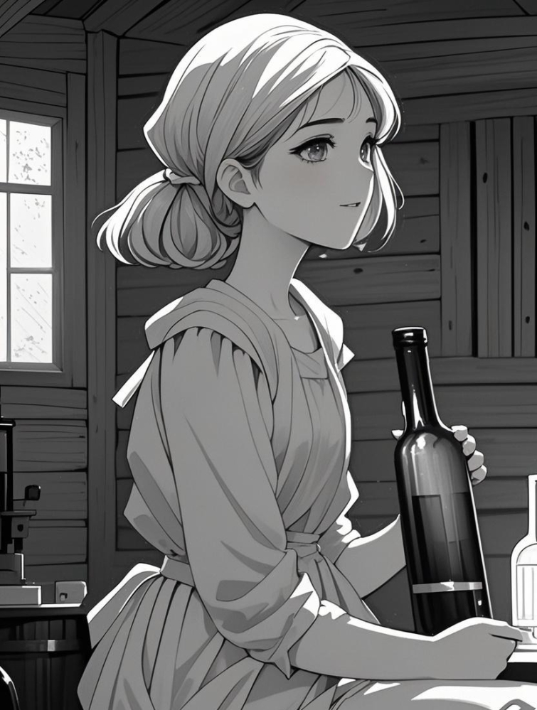 希帕蒂亚坐到一把木椅