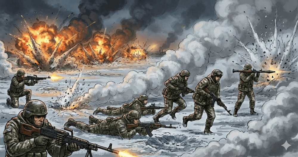 维克多带领士兵突围