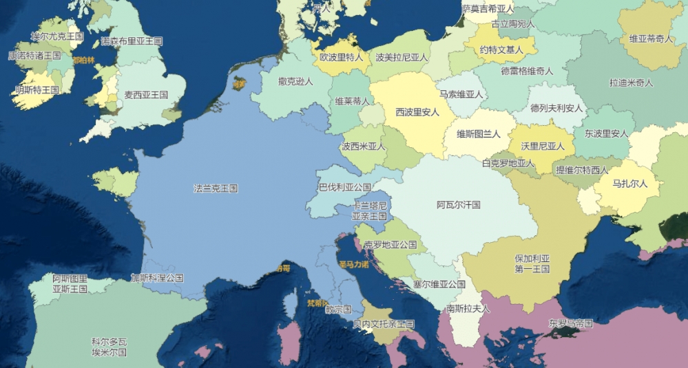 782年欧罗巴地图