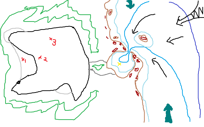 阿特瑞港战役示意图