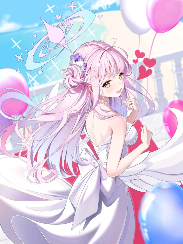 粉发的女孩子真好看