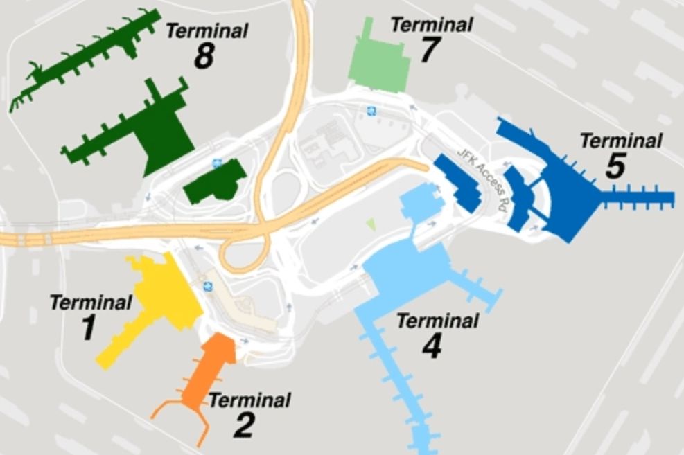肯尼迪机场航站楼分布