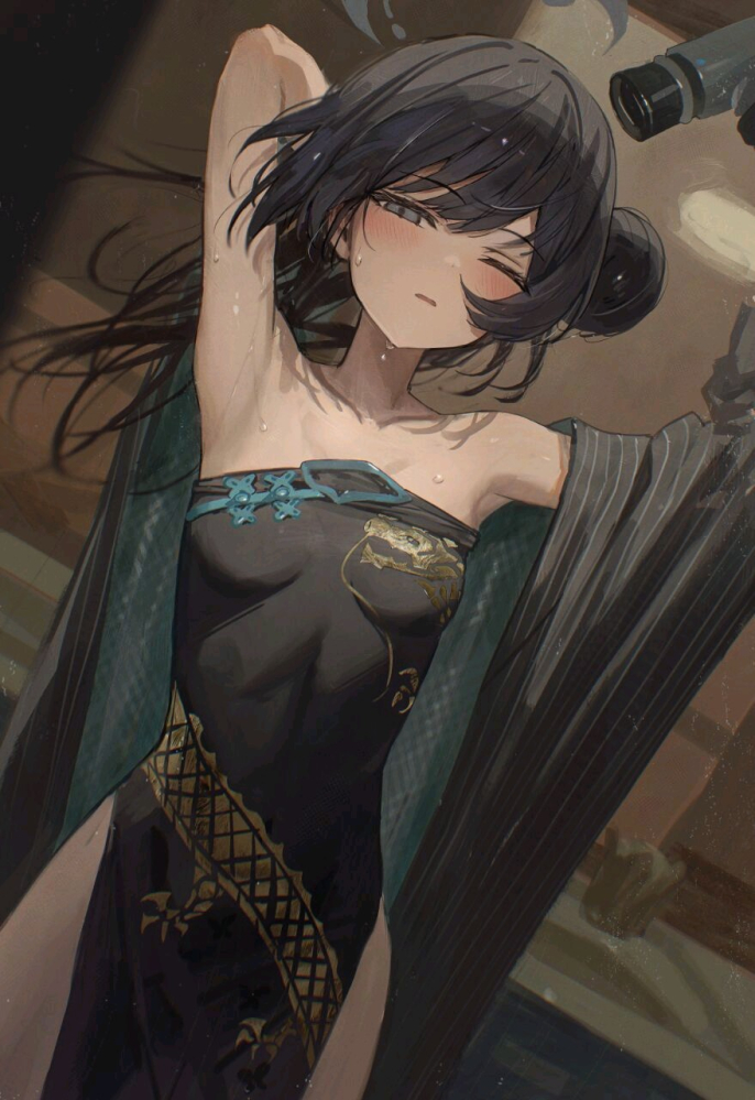 刚洗完澡的咲妃