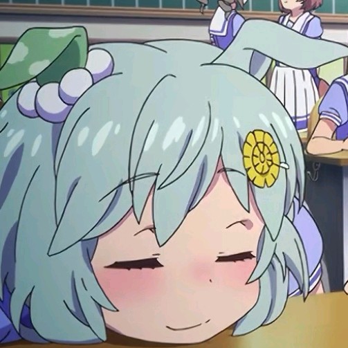 眯眼打盹的猫猫空酱