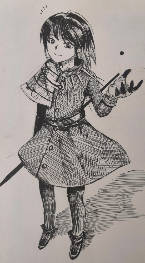 主角与黑色的奇怪制服