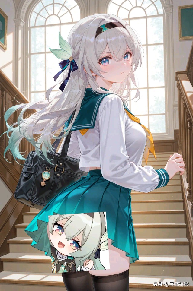 流萤：还看！生气了！