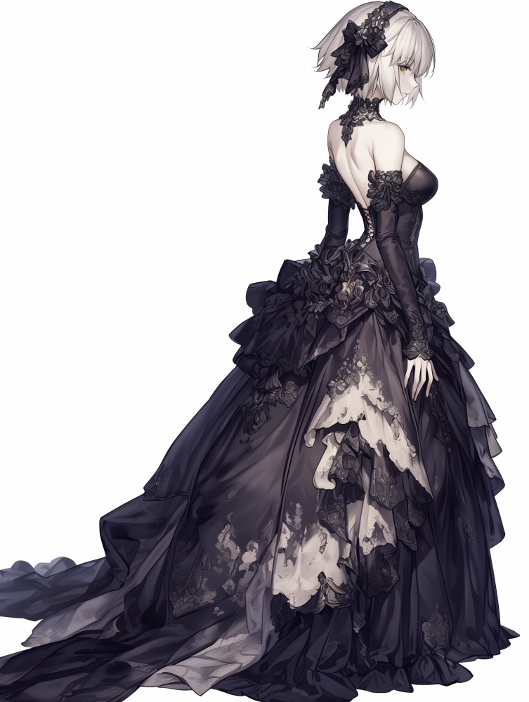 礼服黑贞