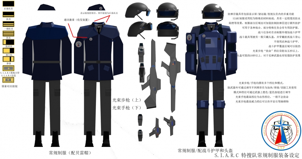 制服/武器设定图