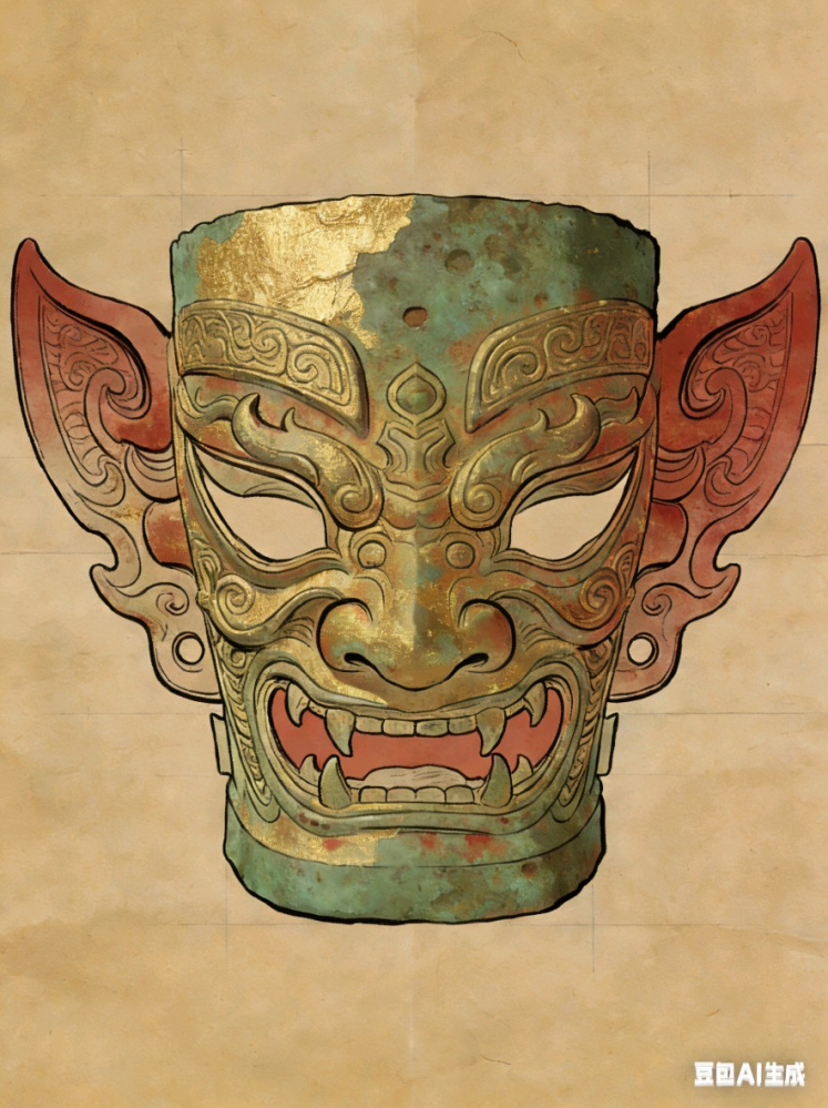 焦人凤面具参考这个