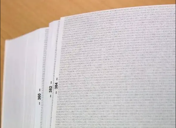 整本书都是这样的数字