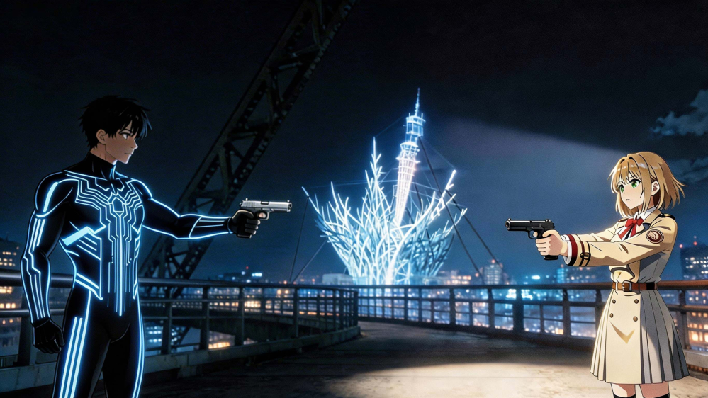 互相对峙的二人