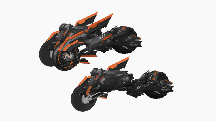 就是黑岩机车,橙变绿