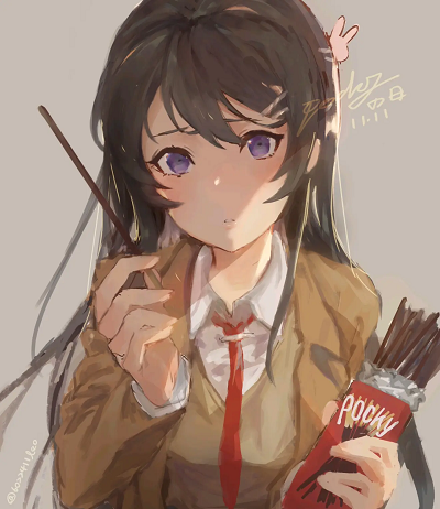 麻衣：吃吧Pocky