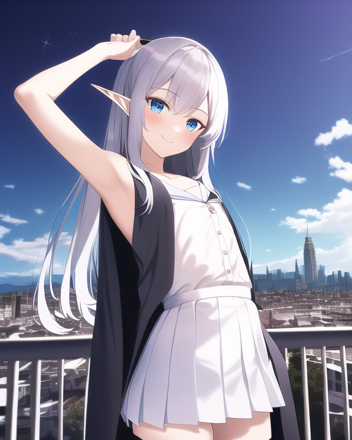 伸懒腰的艾丽卡