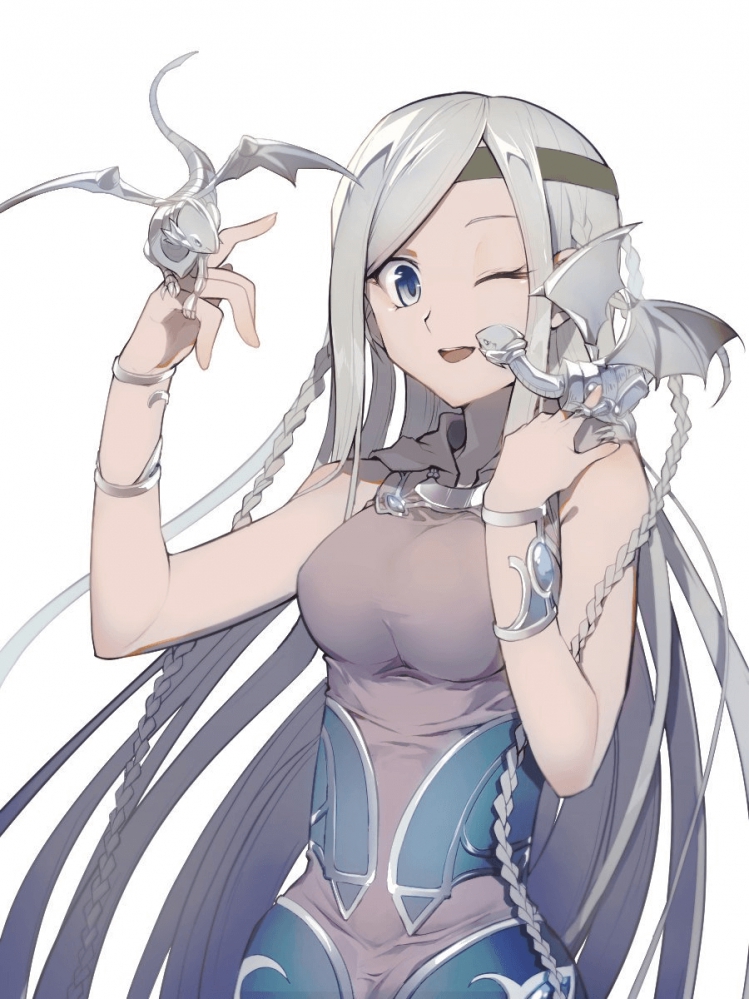 青色眼睛的少女