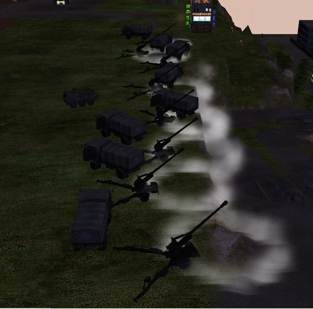 155mm榴弹炮炮击