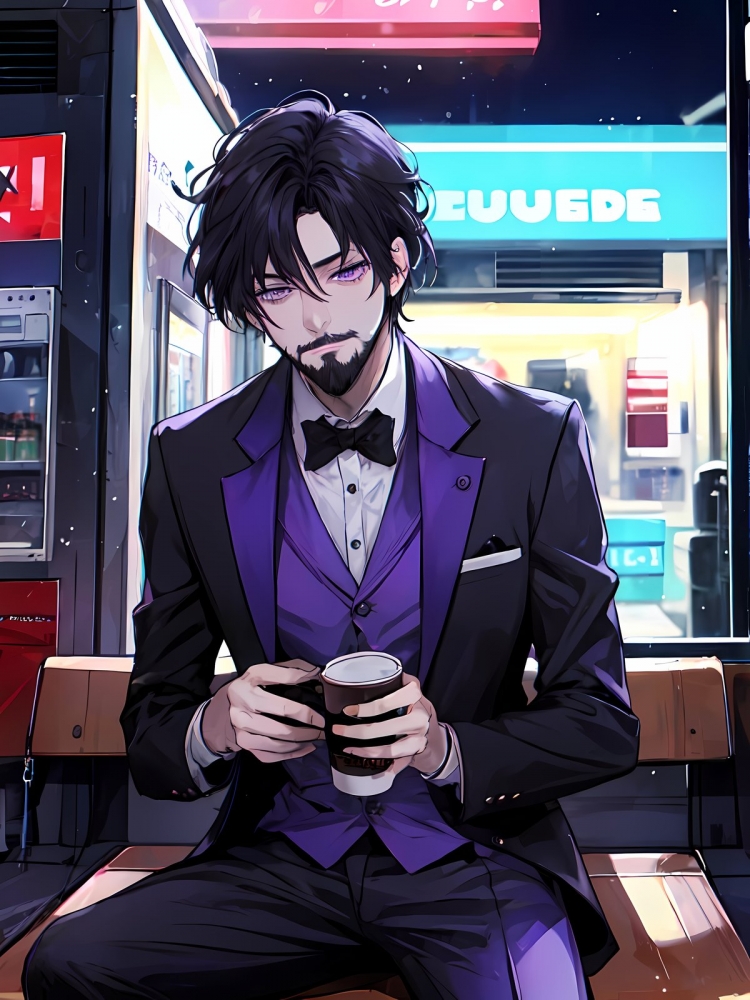 亚历克斯喝咖啡