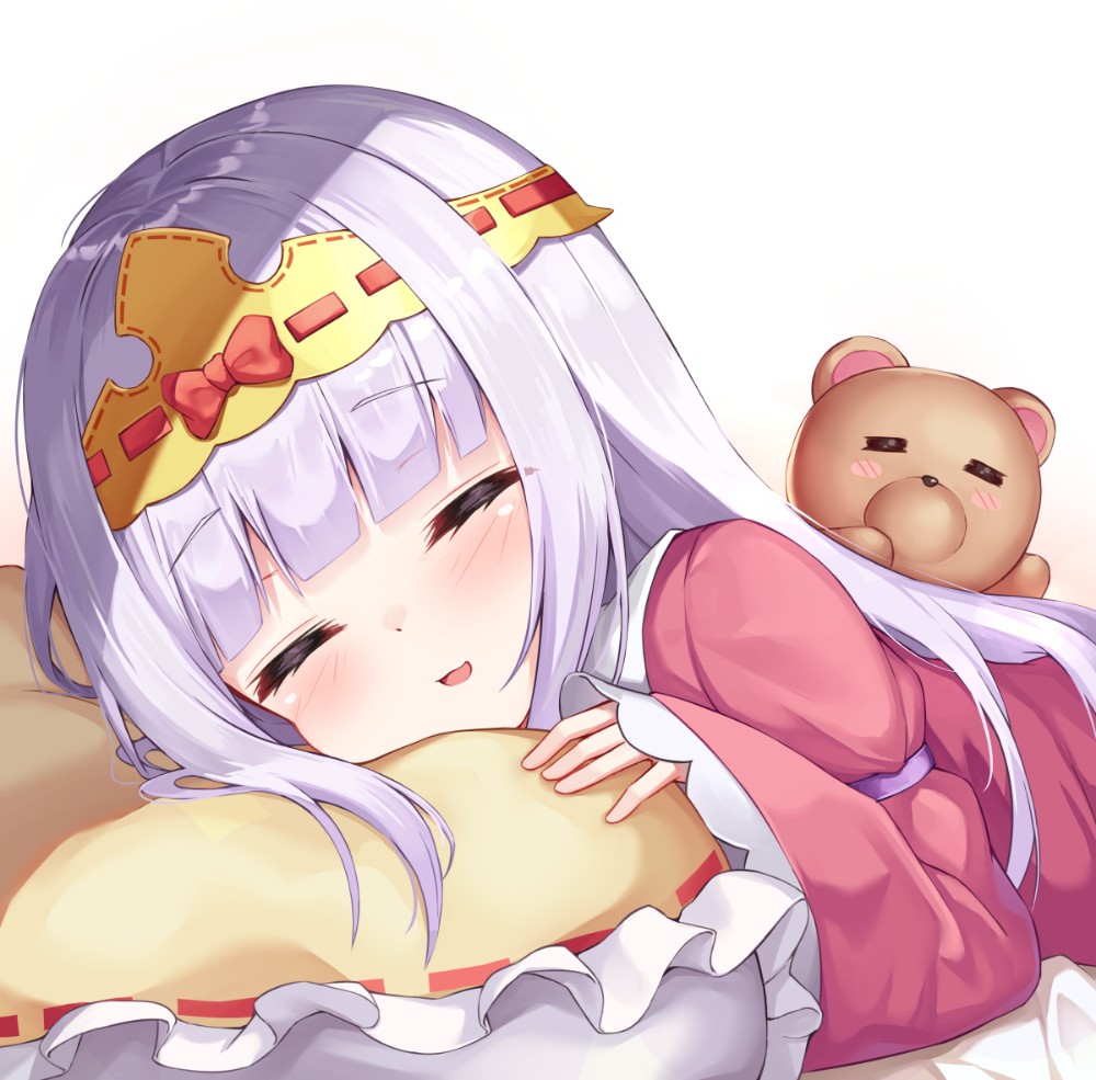 她睡得很安详