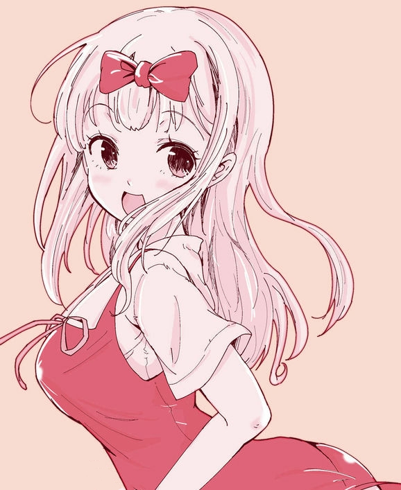 藤原千花粉色蝴蝶结