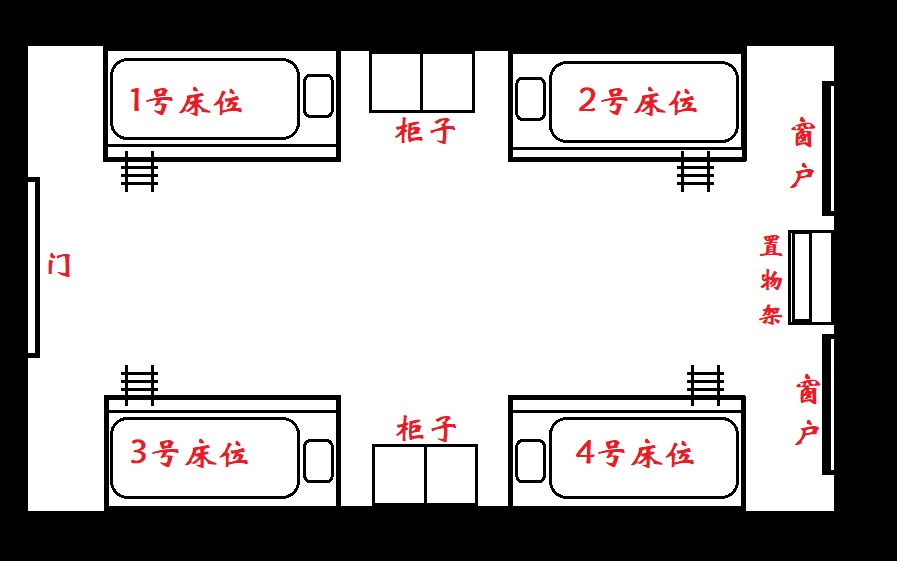 304宿舍房间构造